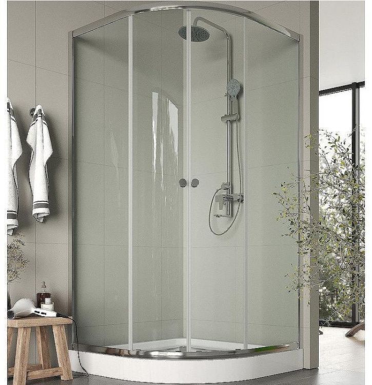 Душевой уголок Agger A01-100TCR 100x100 профиль Хром стекло прозрачное Душевой уголок Agger A01-100TCR 100x100 профиль Хром стекло прозрачное