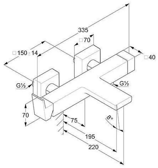 Смеситель для ванны Kludi Decus 54691N175 цвет Бронза брашированная Смеситель для ванны Kludi Decus 54691N175 цвет Бронза брашированная