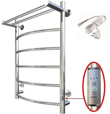 Электрический полотенцесушитель Тругор ПЭК 5 П СП 80x50 с полкой Хром