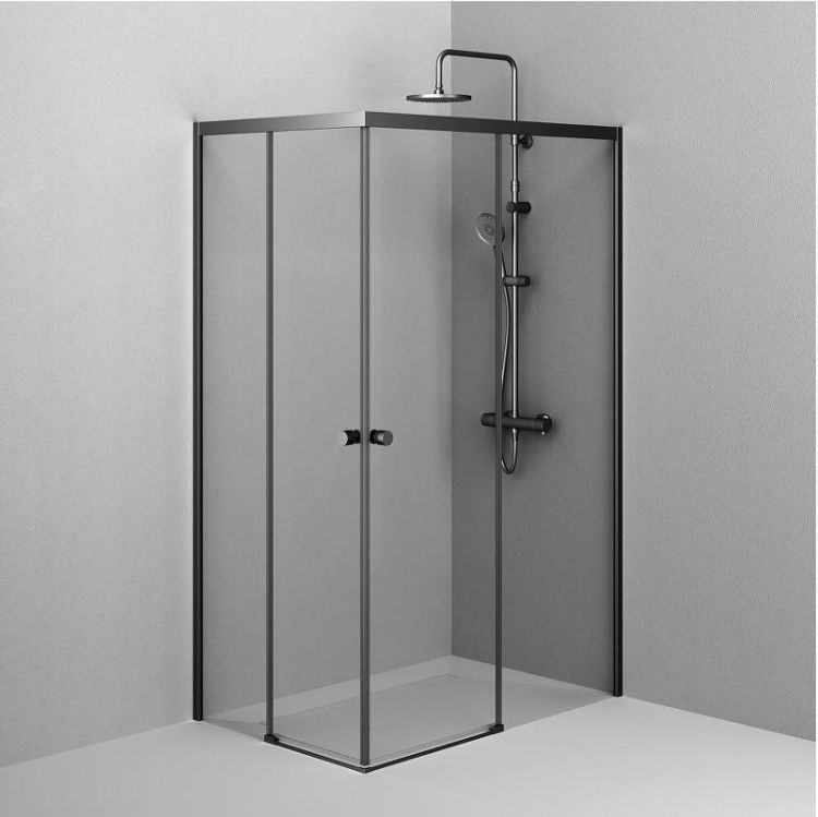 Душевой уголок AM.PM X-Joy 120х80 W94G-403-12080-BT профиль Черный матовый стекло прозрачное