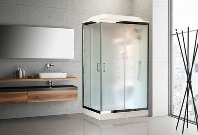 Душевая кабина Royal Bath RB 8120HP7-WC-CH (белое/матовое) правая Душевая кабина Royal Bath RB 8120HP7-WC-CH (белое/матовое) правая