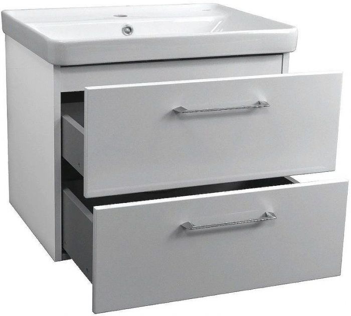 Тумба с раковиной Azario Ника 70 CS00080144 подвесная Белая матовая