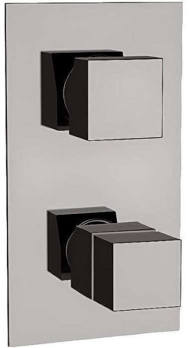 Смеситель для душа Remer Qubica Thermo QT92KBNP с термостатом Никель брашированный
