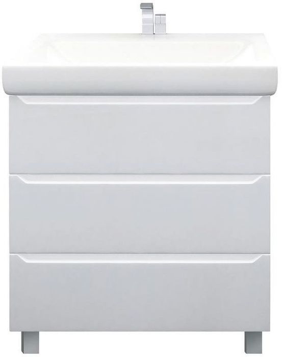 Тумба под раковину 1MarKa Кода 80Н Белая глянцевая