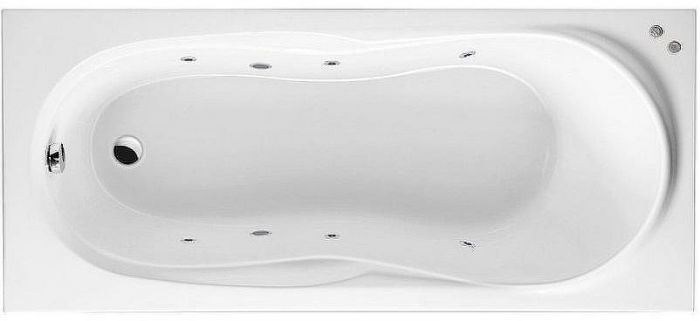 Акриловая ванна Excellent Sekwana 170x75 WAEX.SEK17.SOFT.CR с гидромассажем