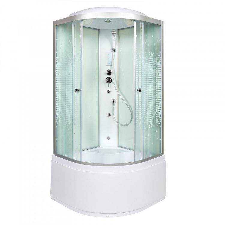 Душевая кабина Deto L 980 с гидромассажем и электрикой 80x80x215