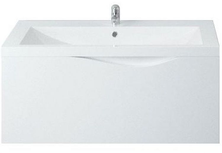 Тумба под раковину 1MarKa Этюд 58П Белая глянцевая