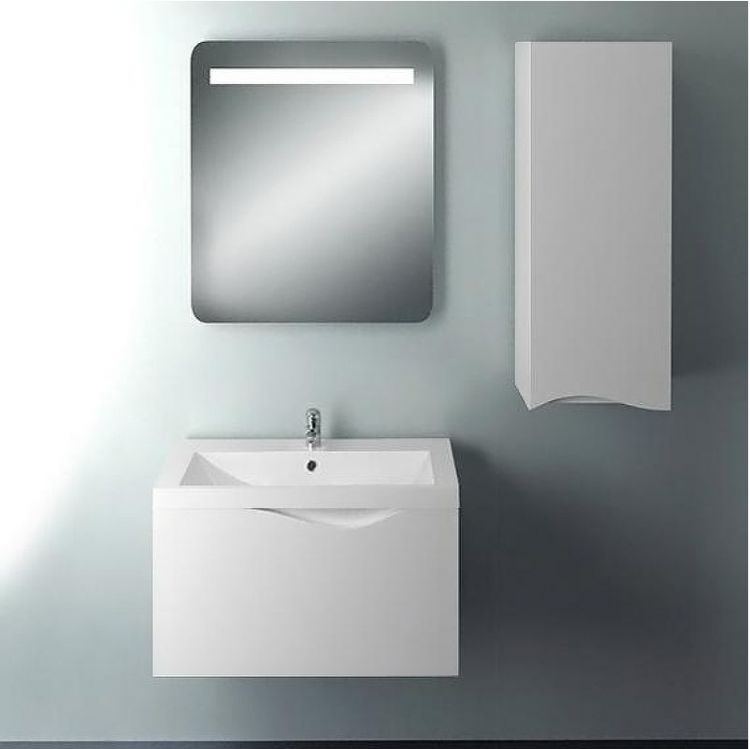 Тумба под раковину 1MarKa Этюд 58П Белая глянцевая