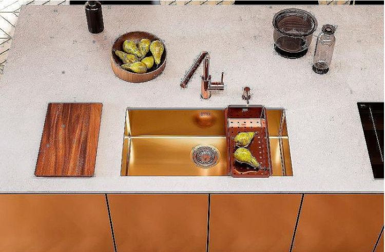 Кухонная мойка Alveus Quadrix 60 Monarch Bronze 740x400x200 1117479 Бронза