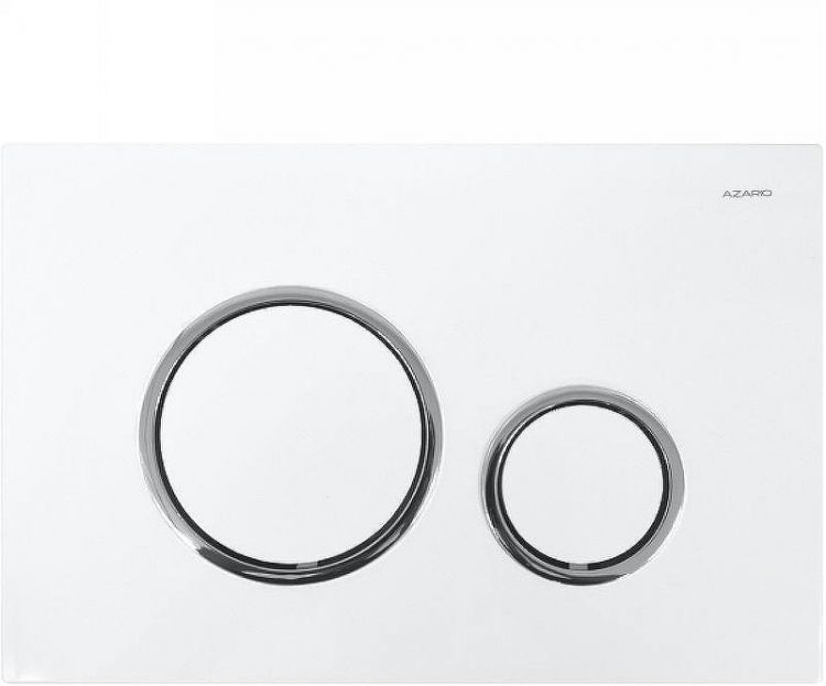 Клавиша смыва Azario AZ-8200-0045 Белая Хром Клавиша смыва Azario AZ-8200-0045 Белая Хром