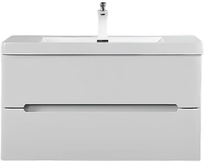 Тумба с раковиной Parly Spa River 60 River60 10102 подвесная Лилейно-белая