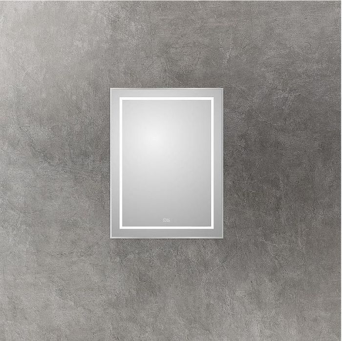 Зеркало BelBagno Kraft 60 SPC-KRAFT-600-800-LED-TCH-WARM с подсветкой Сатин с сенсорным выключателем и подогревом