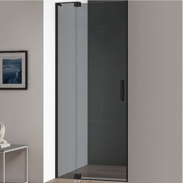 Душевая дверь Cezares Slider 80 SLIDER-B-1-70/80-GRIGIO-NERO профиль Черный матовый стекло серое