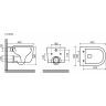Подвесной унитаз CERAMICANOVA Ulma Rimless CN4006MB