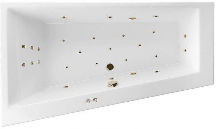Акриловая ванна Excellent Sfera 170x100 L WAEX.SFL17.ULTRA.BR с гидромассажем