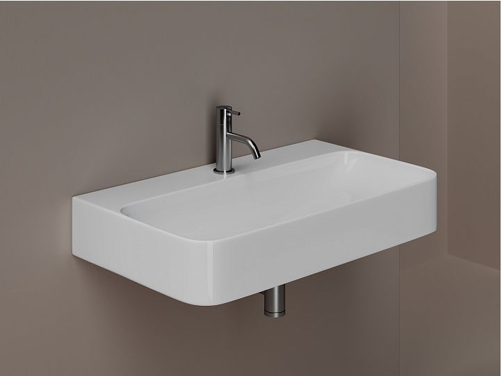 Умывальник CERAMICANOVA AURA с 1 отверстием для смесителя, без перелива CN2006 Умывальник CERAMICANOVA AURA с 1 отверстием для смесителя, без перелива CN2006