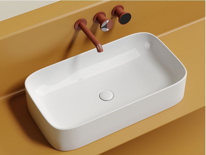 Умывальник CERAMICANOVA Element чаша накладная прямоугольная CN6054