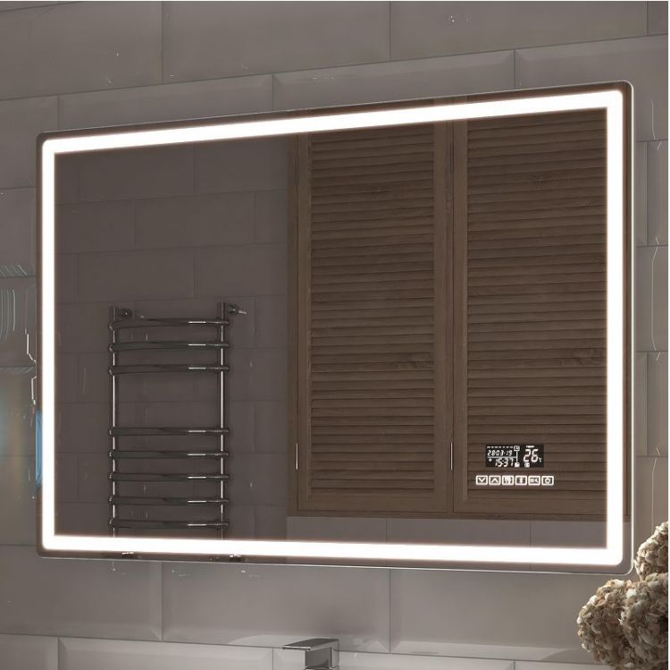 Зеркало Vigo Geometry Media Voice 120 052 с подсветкой c сенсорным выключателем и подогревом