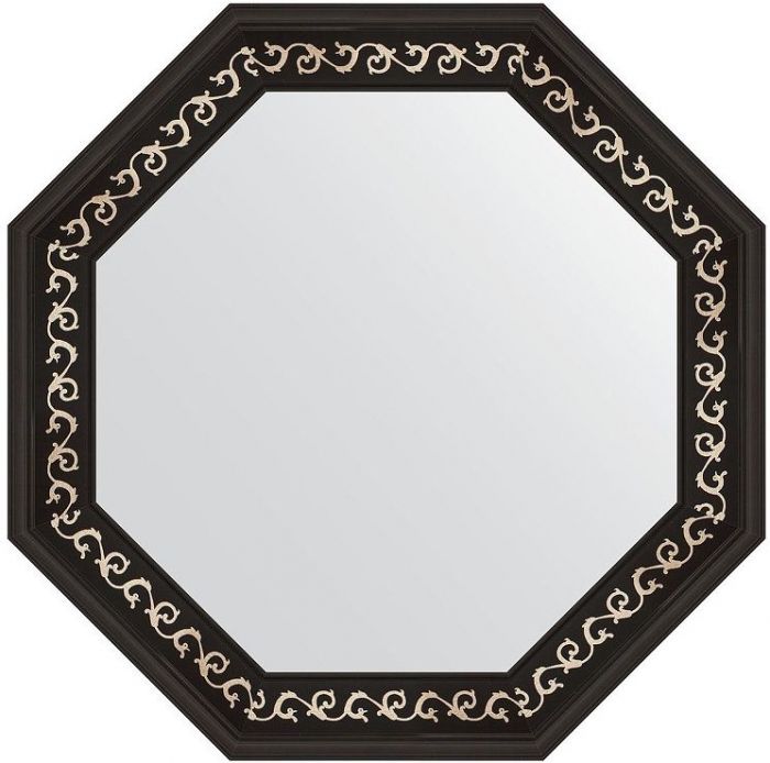 Зеркало Evoform Octagon 69х69 BY 7331 в багетной раме - Черный ардеко 81