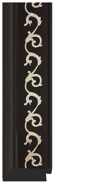 Зеркало Evoform Octagon 69х69 BY 7331 в багетной раме - Черный ардеко 81