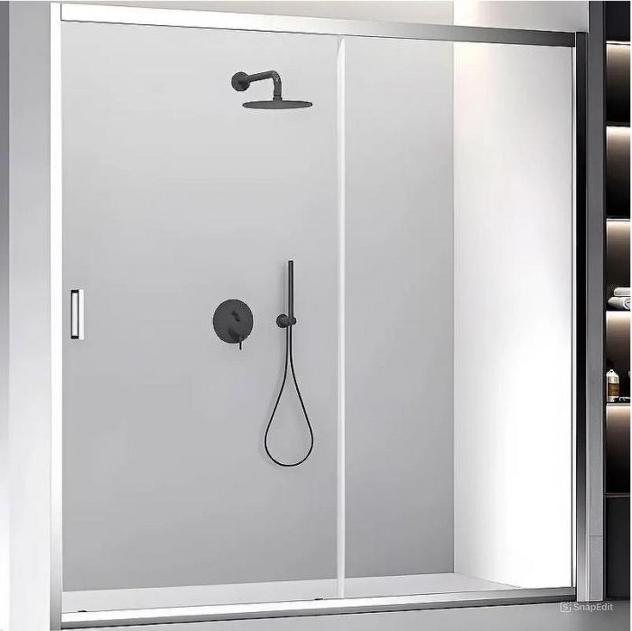 Душевая дверь Veconi Vianno VN-60 200 VN60-200-01-C5 профиль Хром стекло прозрачное