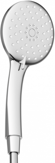 Душевая лейка SANCOS Nok round, кнопочное управление, диаметр 130 мм, 3 режима, цвет черный матовый, SC6001MB