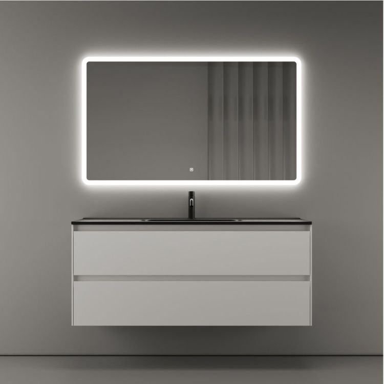 Тумба подвесная SANCOS под раковину Cento, белый глянец 1190х450х500, CN120-1W