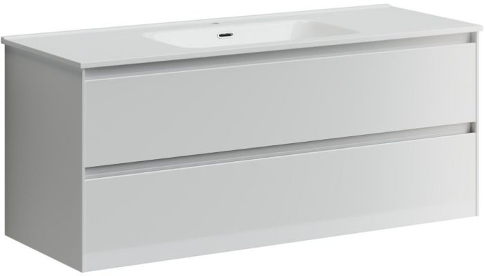 Тумба подвесная SANCOS под раковину Cento, белый глянец 1190х450х500, CN120-1W