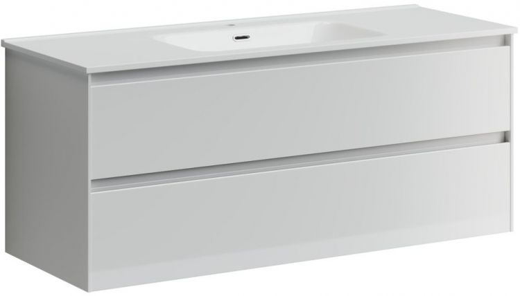 Тумба подвесная SANCOS под раковину Cento, белый глянец 1190х450х500, CN120-1W