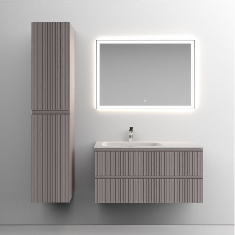 Тумба подвесная SANCOS под раковину Snob T левая, Doha Soft 995х445х500, SNT100LSM