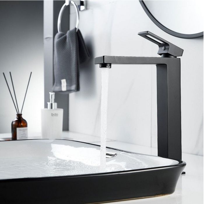 Смеситель для раковины Raffine F1196H цвет Черный