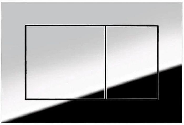 Комплект унитаза AQUAme AQM2004 с инсталляцией Tece Profil 9400412 с сиденьем Микролифт и клавишей смыва Хром глянцевый