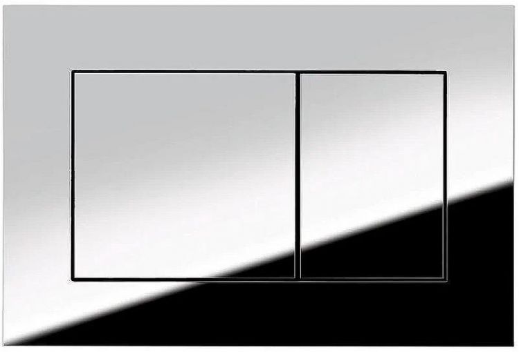Комплект унитаза Owl 1975 Vind Cirkel-H TOWLT190302 с инсталляцией Tece Profil 9400412 с сиденьем Микролифт и клавишей смыва Хром глянцевый