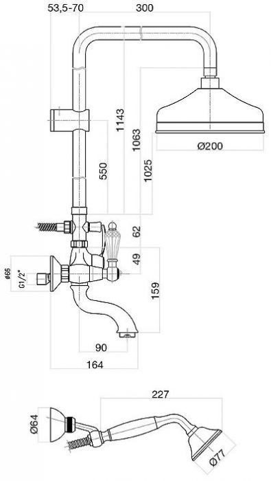 Душевая система Fiore Gioielli 09CR0615 цвет Хром