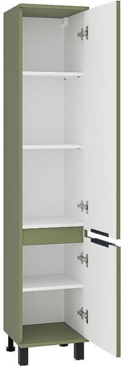 Шкаф пенал Brevita Enfida 35 R ENF-05035-0801R Зеленый матовый