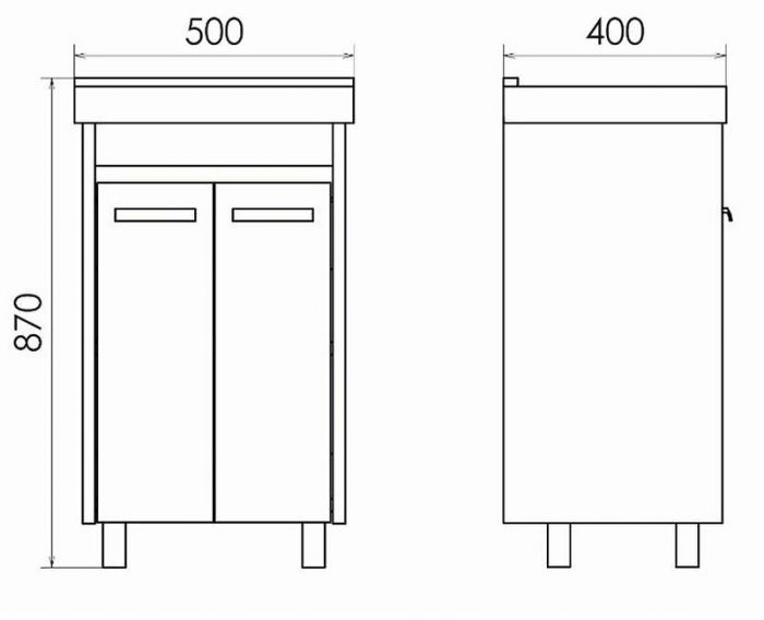 Тумба с раковиной Comforty Марио 50 00-00008849 Сосна лоредо