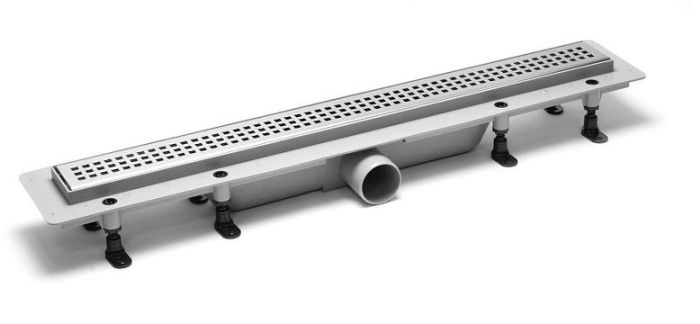 Душевой лоток PlastBrno Design 1 40 SZA1400 с решеткой Хром