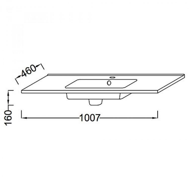 Раковина 101 см Jacob Delafon Ola  EXU112-00