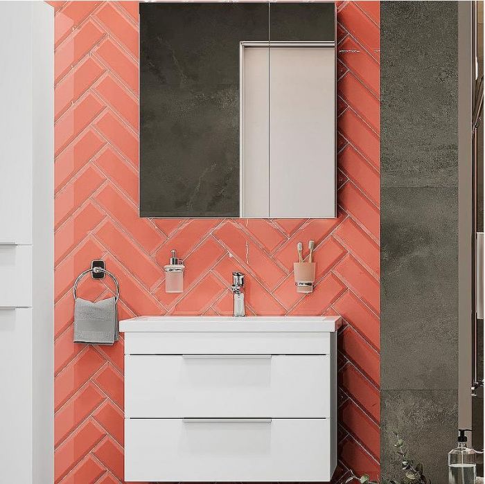 Комплект мебели для ванной STWORKI Копенгаген 70 467217 подвесной Белый