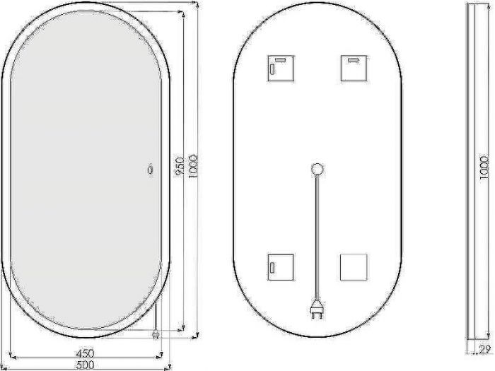 Комплект мебели для ванной STWORKI Копенгаген 70 467217 подвесной Белый