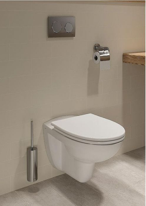 Комплект унитаза с инсталляцией Vitra Normus 9773B003-7203 с сиденьем Микролифт и клавишей смыва Хром матовый