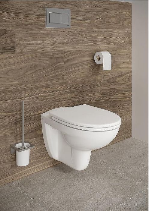 Комплект унитаза с инсталляцией Vitra Normus 9773B003-7203 с сиденьем Микролифт и клавишей смыва Хром матовый