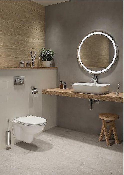 Комплект унитаза с инсталляцией Vitra Normus 9773B003-7203 с сиденьем Микролифт и клавишей смыва Хром матовый