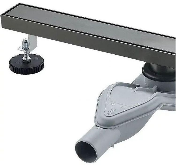 Душевой лоток Grocenberg 70 T700BG с решеткой Графит / под плитку