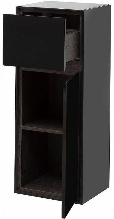 Подвесной шкаф Aquanet Милан 35 306376 Черный глянец