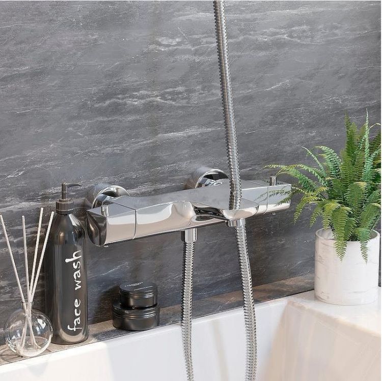 Смеситель для ванны Paini Nove 09CR111TH с термостатом Хром