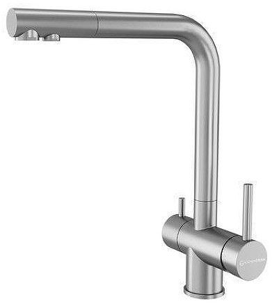 Смеситель для кухни KUCHENSTERN FOKUS-FS 401SS40 цвет Нержавеющая сталь