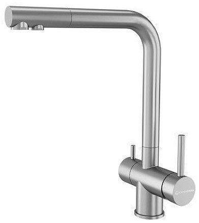 Смеситель для кухни KUCHENSTERN FOKUS-FS 401SS40 цвет Нержавеющая сталь