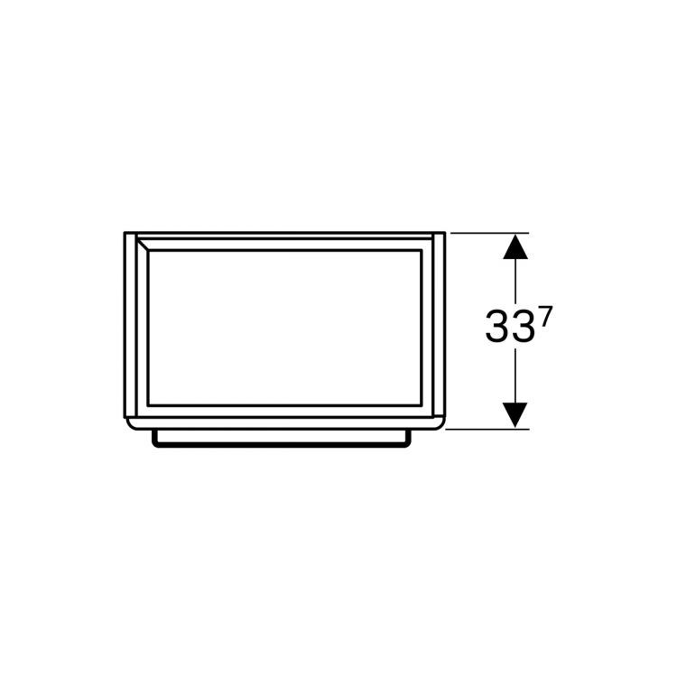 Тумба под раковину Geberit Renova Nr.1 Comprimo, 55x34, светло-серый матовый [862061000]