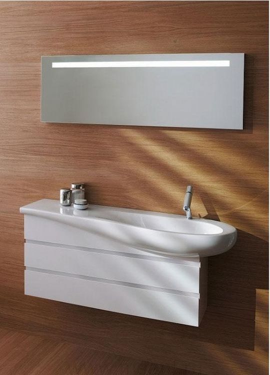 Зеркало Laufen Alessi One 120 с подсветкой Хром матовый